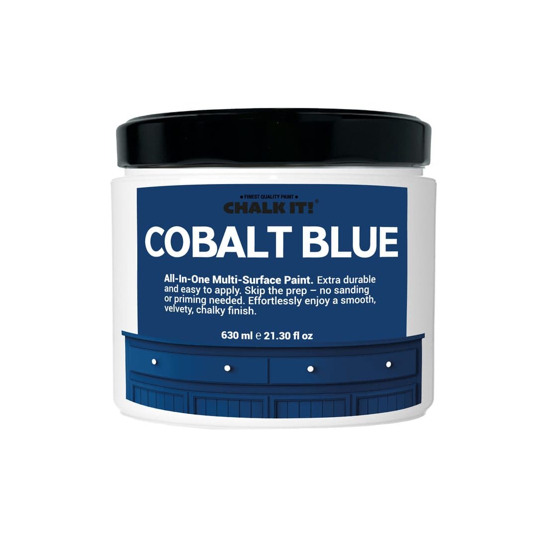 Chalk It! Cobalt Blue chalk paint