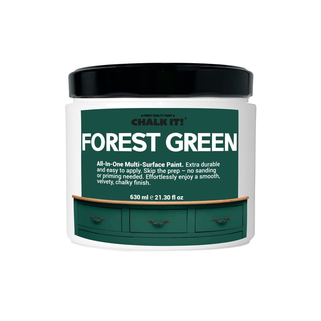 Chalk It! Forrest Green chalk paint