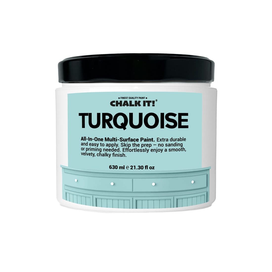 Chalk It! Turquoise chalk paint
